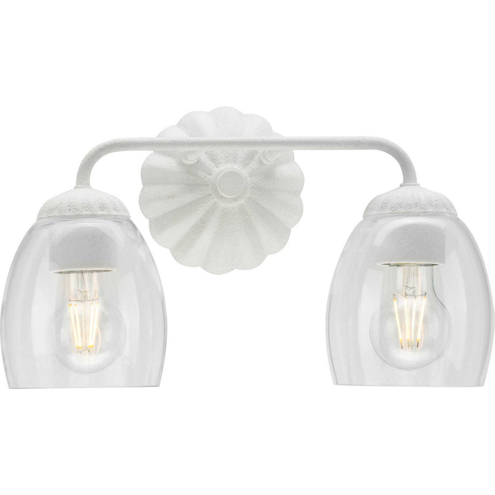 Progress Canada - Two Light Bath & Vanity - Quillan - White Plaster- Union Lighting Luminaires Decor