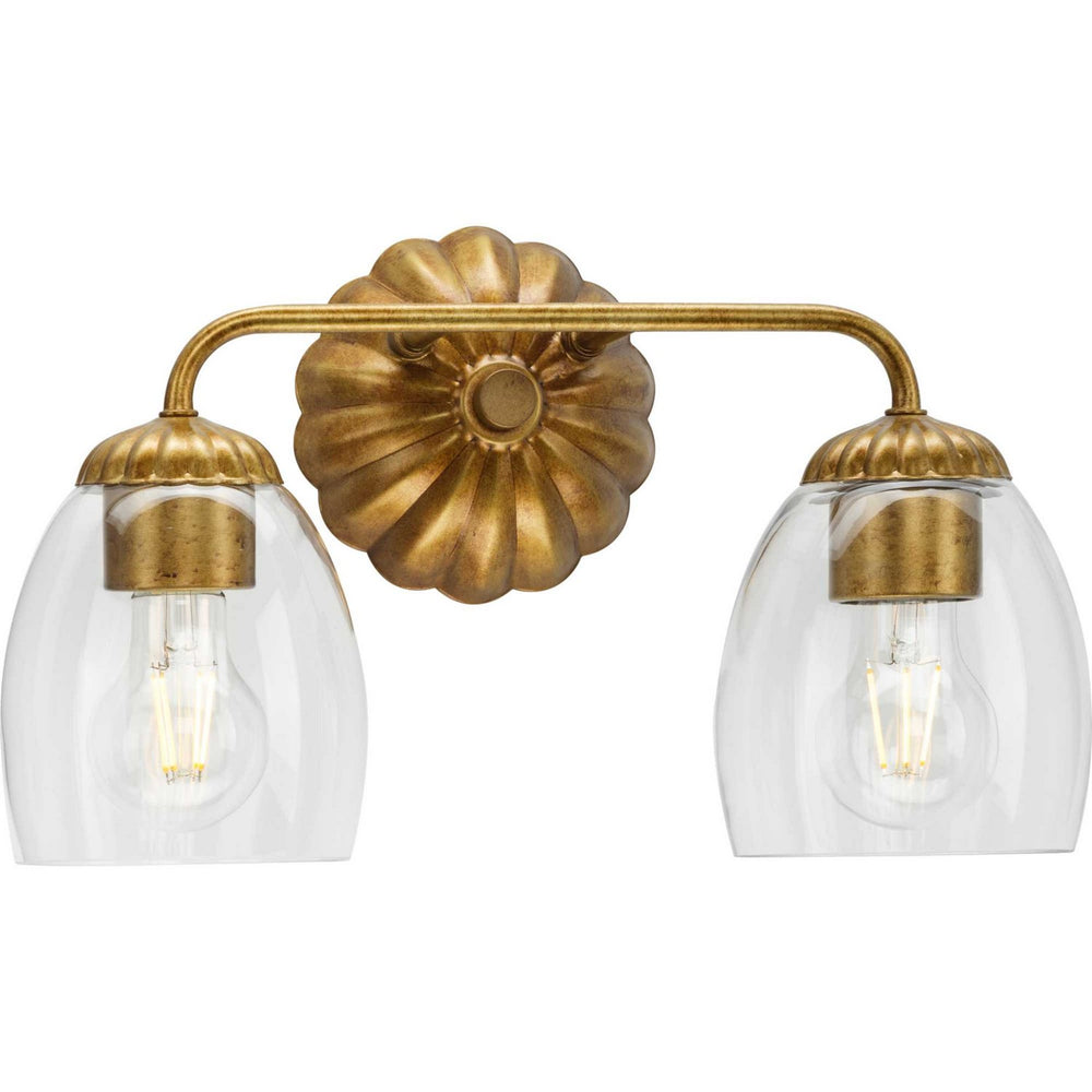 Progress Canada - Two Light Bath & Vanity - Quillan - Gold Ombre- Union Lighting Luminaires Decor