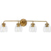 Progress Canada - Four Light Bath & Vanity - Quillan - Gold Ombre- Union Lighting Luminaires Decor