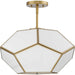 Progress Canada - Three Light Flush Mount - Latham - Vintage Gold- Union Lighting Luminaires Decor