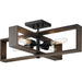Progress Canada - Four Light Flush Mount - Boundary - Matte Black- Union Lighting Luminaires Decor