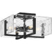 Progress Canada - Four Light Flush Mount - Rivera - Matte Black- Union Lighting Luminaires Decor