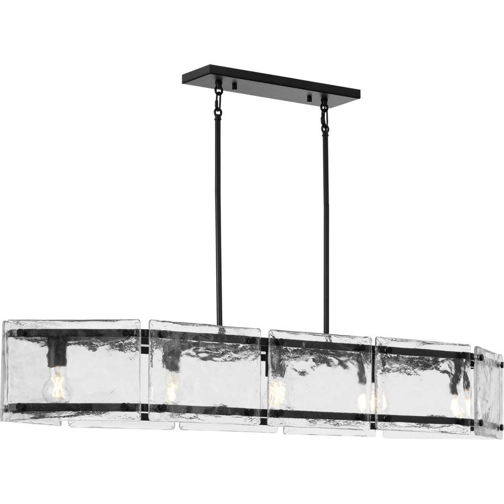 Progress Canada - Five Light Island Pendant - Rivera - Matte Black- Union Lighting Luminaires Decor
