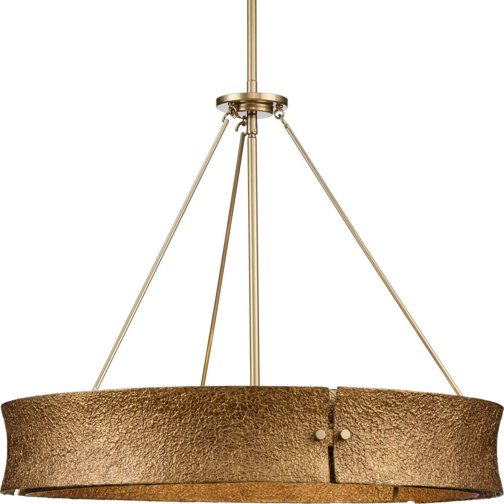 Progress Canada - Five Light Chandelier - Lusail - Soft Gold- Union Lighting Luminaires Decor