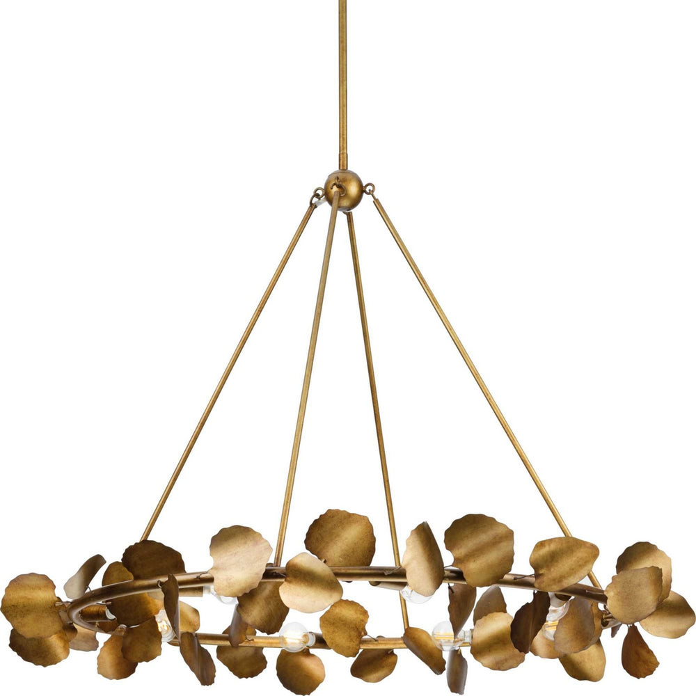 Progress Canada - Eight Light Chandelier - Laurel - Gold Ombre- Union Lighting Luminaires Decor