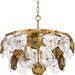 Progress Canada - Six Light Chandelier - Loretta - Gold Ombre- Union Lighting Luminaires Decor