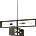 Progress Canada - Four Light Chandelier - Boundary - Matte Black- Union Lighting Luminaires Decor
