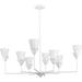 Progress Canada - Eight Light Chandelier - Pinellas - White Plaster- Union Lighting Luminaires Decor
