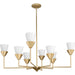 Progress Canada - Eight Light Chandelier - Pinellas - Soft Gold- Union Lighting Luminaires Decor