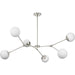 Progress Canada - Six Light Chandelier - Haas - Brushed Nickel- Union Lighting Luminaires Decor