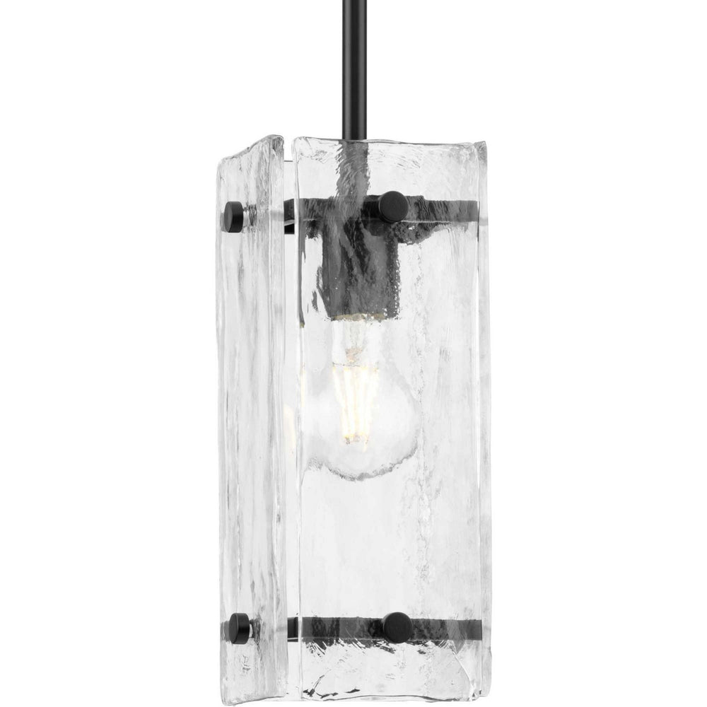 Progress Canada - One Light Pendant - Rivera - Matte Black- Union Lighting Luminaires Decor