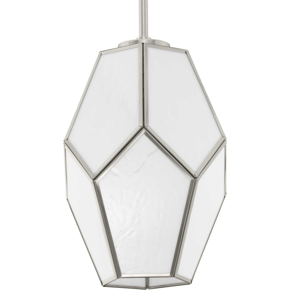 Progress Canada - One Light Pendant - Latham - Brushed Nickel- Union Lighting Luminaires Decor