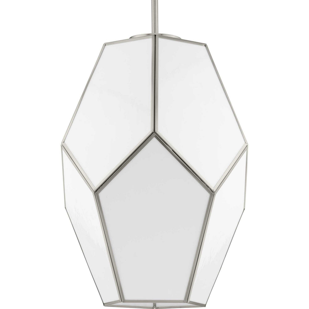 Progress Canada - One Light Pendant - Latham - Brushed Nickel- Union Lighting Luminaires Decor