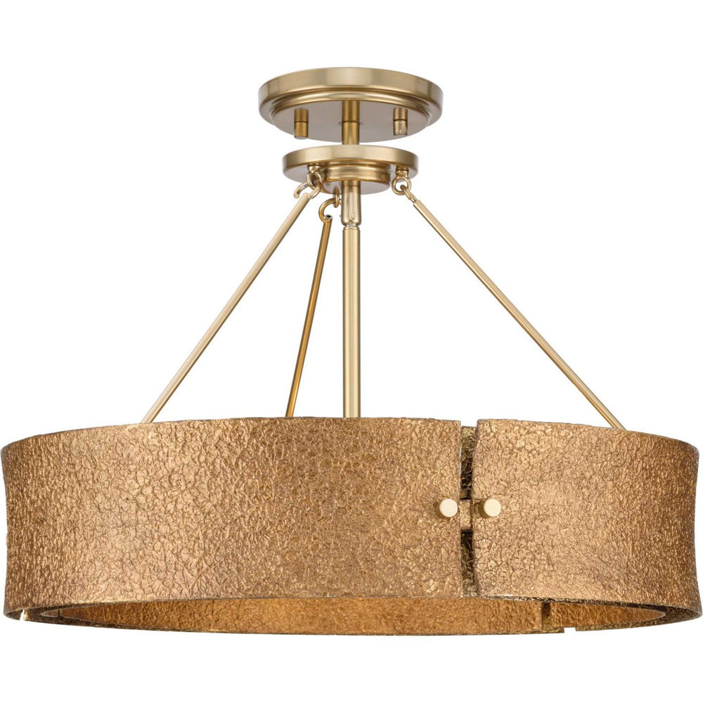 Progress Canada - Four Light Pendant - Lusail - Soft Gold- Union Lighting Luminaires Decor