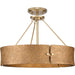 Progress Canada - Four Light Pendant - Lusail - Soft Gold- Union Lighting Luminaires Decor