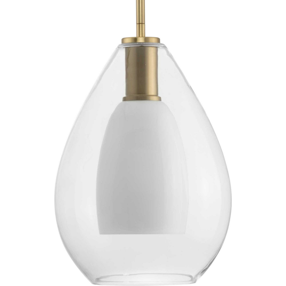 Progress Canada - One Light Pendant - Carillon - Brushed Gold- Union Lighting Luminaires Decor