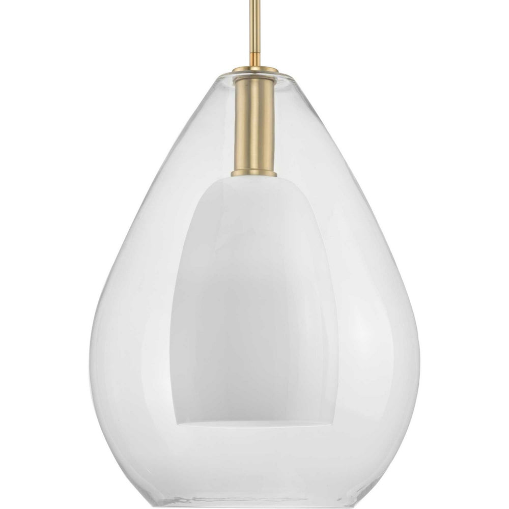 Progress Canada - One Light Pendant - Carillon - Brushed Gold- Union Lighting Luminaires Decor