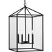 Progress Canada - Four Light Foyer Pendant - Hillcrest - Matte Black- Union Lighting Luminaires Decor