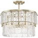 Progress Canada - Three Light Pendant - Chevall - Gilded Silver- Union Lighting Luminaires Decor