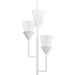 Progress Canada - Three Light Pendant - Pinellas - White Plaster- Union Lighting Luminaires Decor