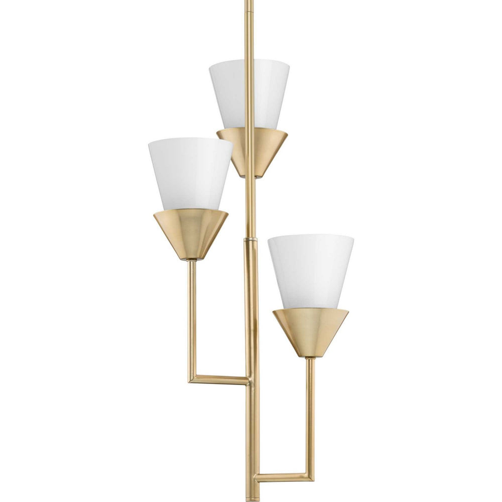 Progress Canada - Three Light Pendant - Pinellas - Soft Gold- Union Lighting Luminaires Decor