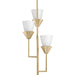 Progress Canada - Three Light Pendant - Pinellas - Soft Gold- Union Lighting Luminaires Decor