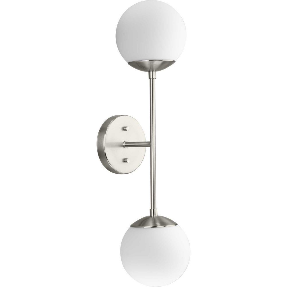 Progress Canada - Two Light Wall Bracket - Haas - Brushed Nickel- Union Lighting Luminaires Decor
