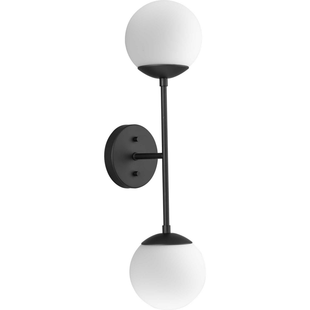 Progress Canada - Two Light Wall Bracket - Haas - Matte Black- Union Lighting Luminaires Decor