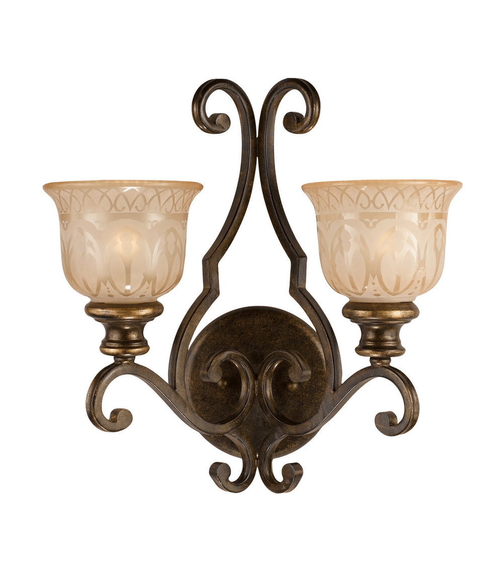 Crystorama - Two Light Wall Sconce - Norwalk - Bronze Umber- Union Lighting Luminaires Decor