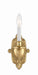 Crystorama - One Light Wall Sconce - Cast Brass Wall Mount - Polished Brass- Union Lighting Luminaires Decor