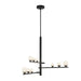 Kuzco Canada - LED Chandelier - Cypress - Black/Opal Glass- Union Lighting Luminaires Decor