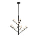 Kuzco Canada - LED Chandelier - Cypress - Black/Opal Glass- Union Lighting Luminaires Decor