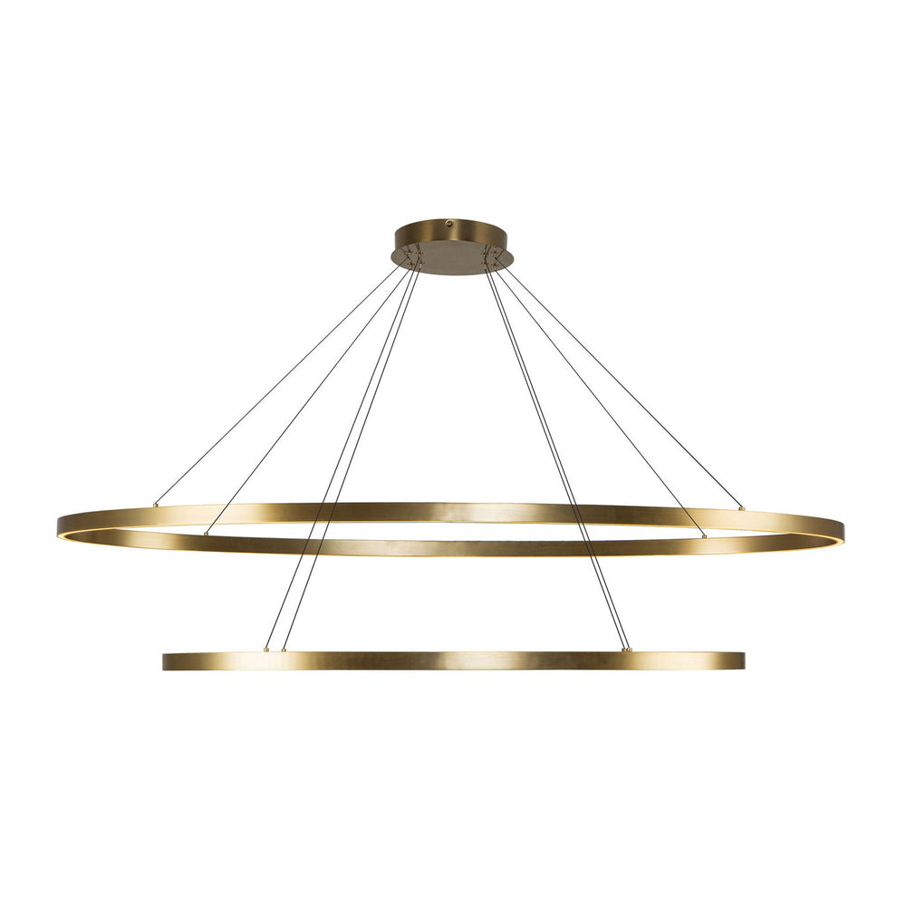 Kuzco Canada - LED Chandelier - Ovale - Brushed Gold- Union Lighting Luminaires Decor