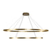 Kuzco Canada - LED Chandelier - Ovale - Brushed Gold- Union Lighting Luminaires Decor