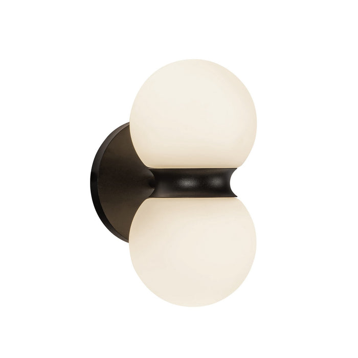 Kuzco Canada - LED Exterior Wall Mount - Peri - Black/Opal Glass- Union Lighting Luminaires Decor