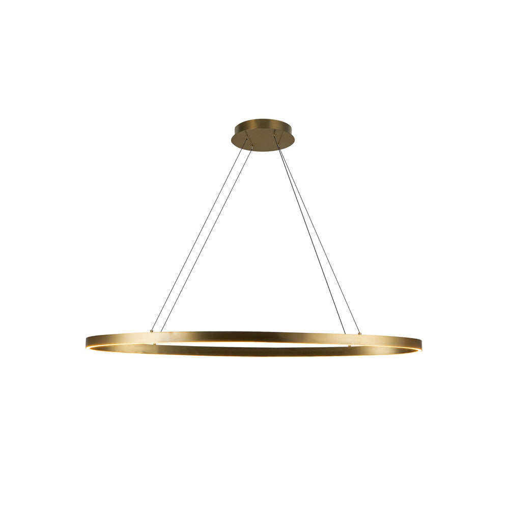 Kuzco Canada - LED Linear Pendant - Ovale - Brushed Gold- Union Lighting Luminaires Decor