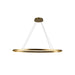 Kuzco Canada - LED Linear Pendant - Ovale - Brushed Gold- Union Lighting Luminaires Decor