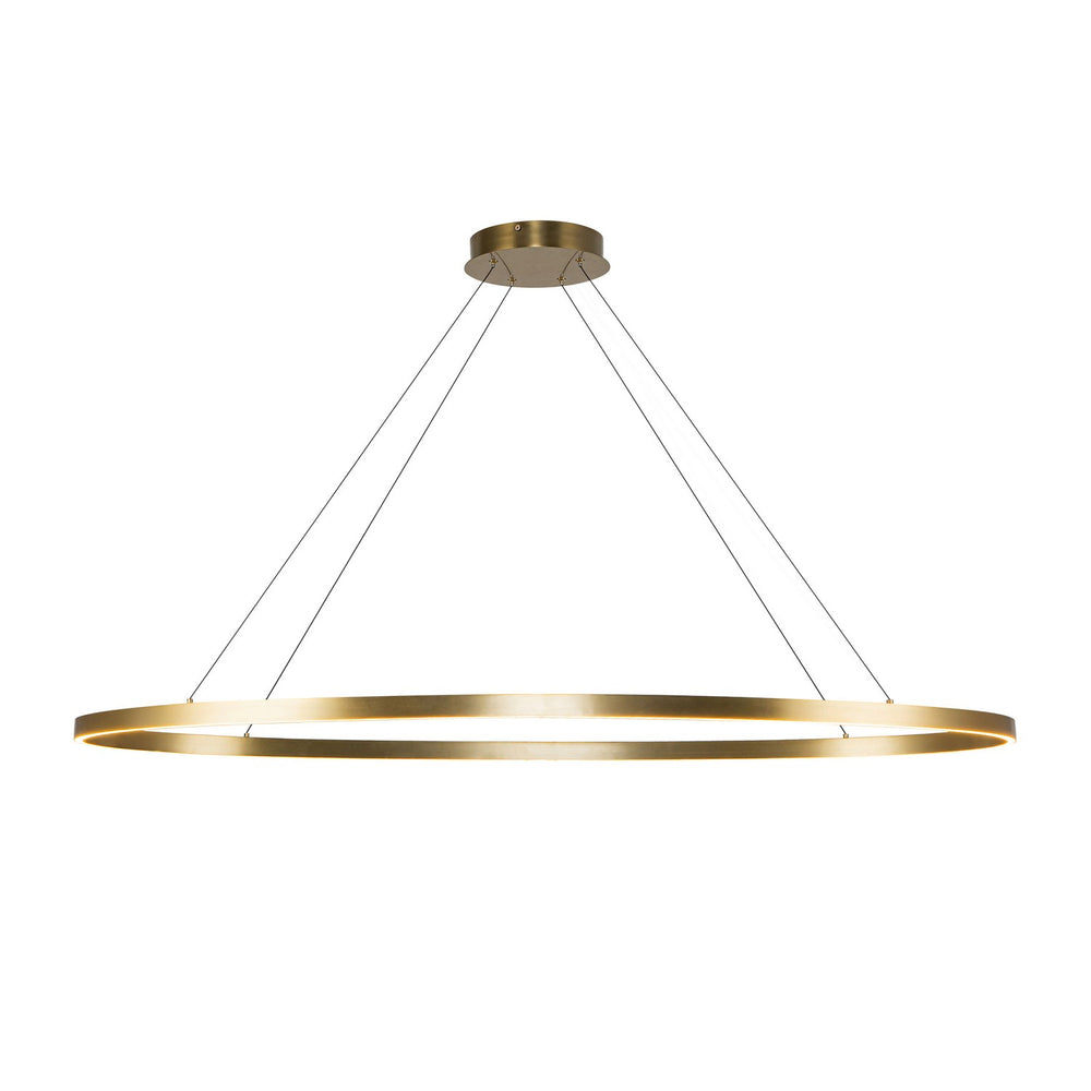 Kuzco Canada - LED Linear Pendant - Ovale - Brushed Gold- Union Lighting Luminaires Decor