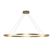 Kuzco Canada - LED Linear Pendant - Ovale - Brushed Gold- Union Lighting Luminaires Decor