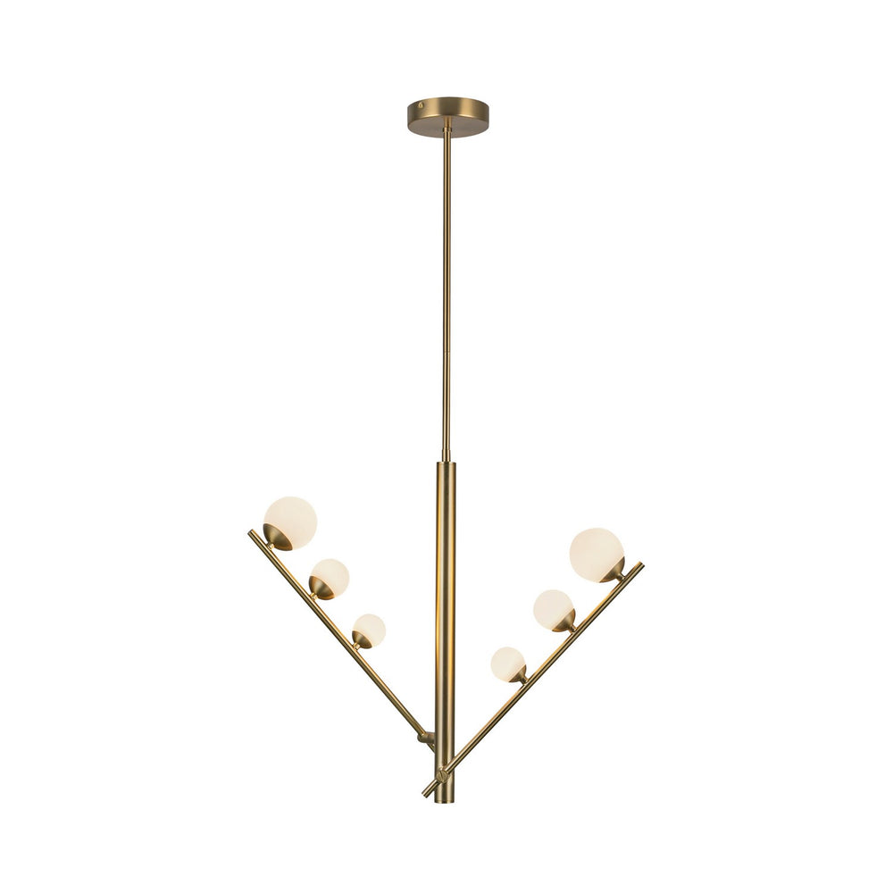 Kuzco Canada - LED Pendant - Cypress - Brushed Gold/Opal Glass- Union Lighting Luminaires Decor