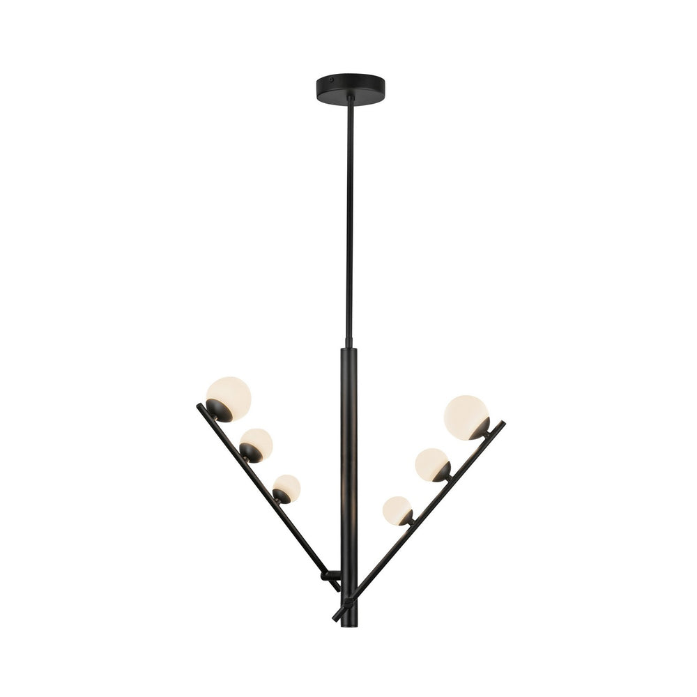 Kuzco Canada - LED Pendant - Cypress - Black/Opal Glass- Union Lighting Luminaires Decor
