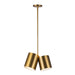 Kuzco Canada - Two Light Pendant - Keiko - Brushed Gold- Union Lighting Luminaires Decor
