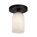Kuzco Canada - One Light Semi-Flush Mount - Nola - Black/Glossy Opal Glass- Union Lighting Luminaires Decor
