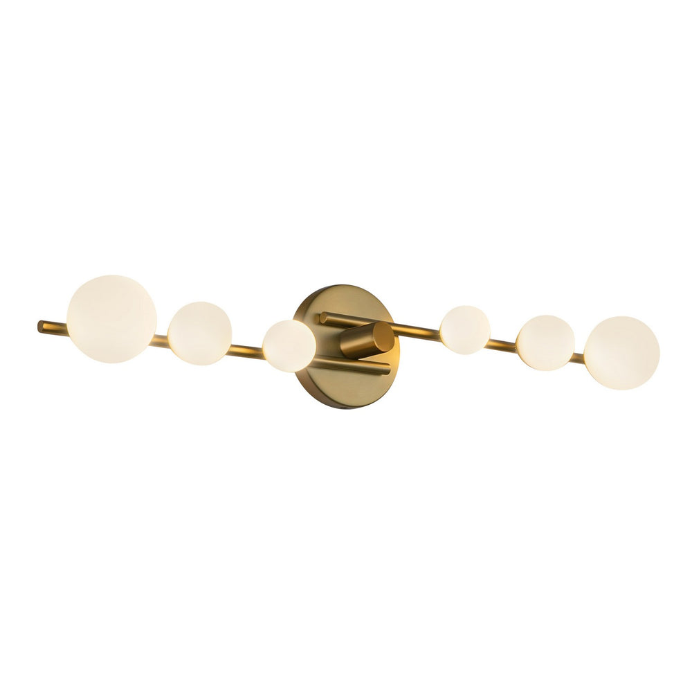 Kuzco Canada - LED Vanity - Cypress - Brushed Gold/Opal Glass- Union Lighting Luminaires Decor