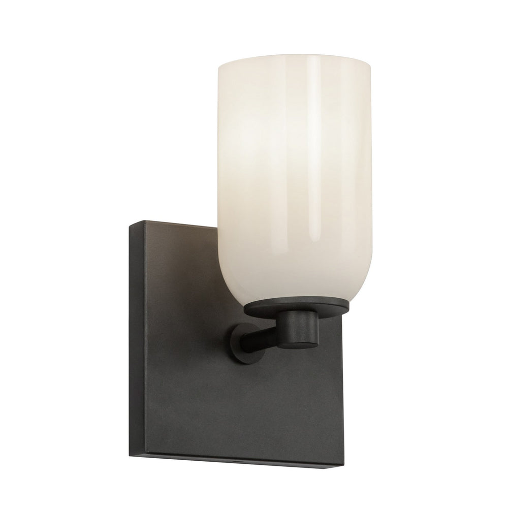 Kuzco Canada - One Light Wall Sconce - Nola - Black/Glossy Opal Glass- Union Lighting Luminaires Decor