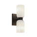 Kuzco Canada - Two Light Wall Sconce - Nola - Black/Glossy Opal Glass- Union Lighting Luminaires Decor