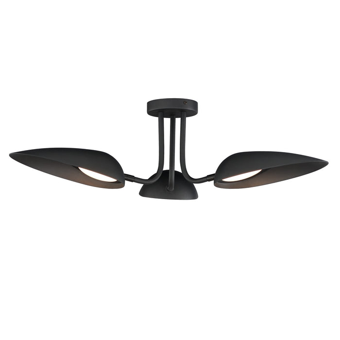 ET2 - LED Semi-Flush Mount - Marsh - Black- Union Lighting Luminaires Decor