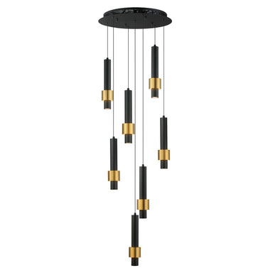 ET2 - LED Pendant - Reveal - Black / Gold- Union Lighting Luminaires Decor