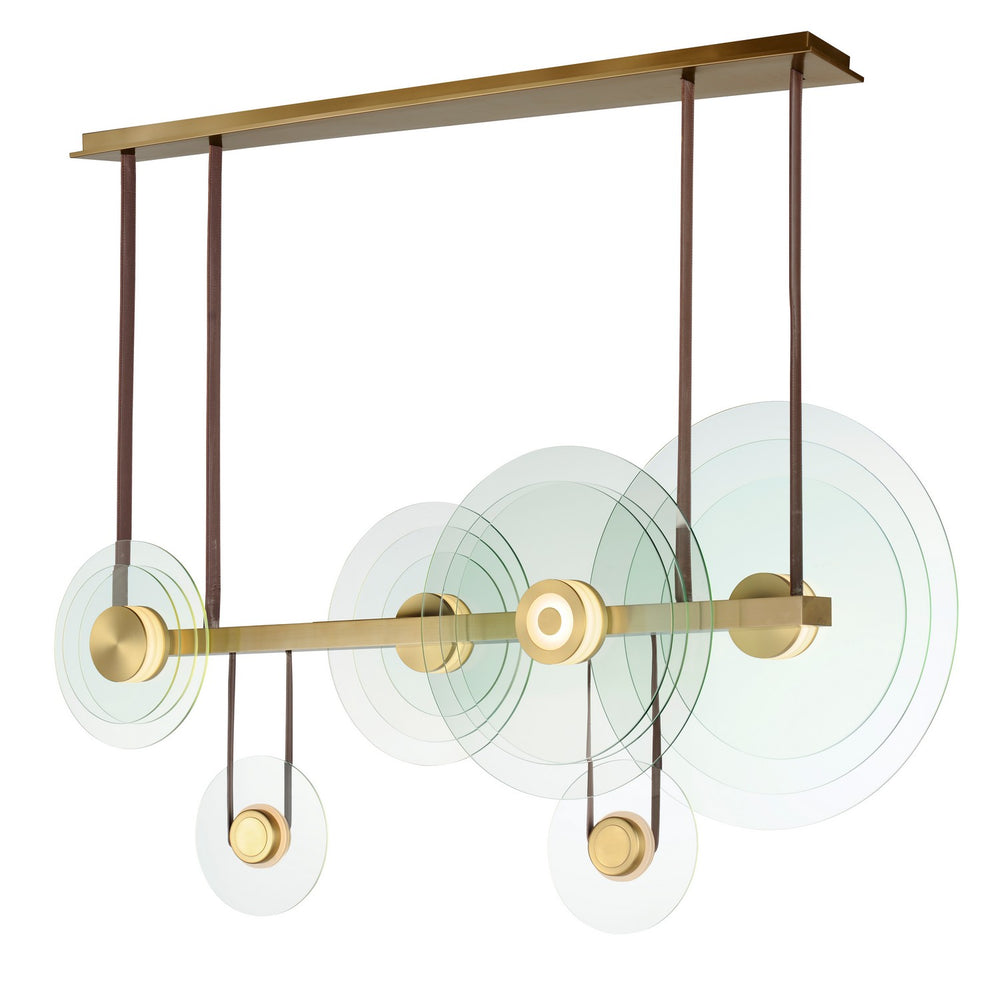 Studio M - LED Pendant - Stratum - Natural Aged Brass- Union Lighting Luminaires Decor