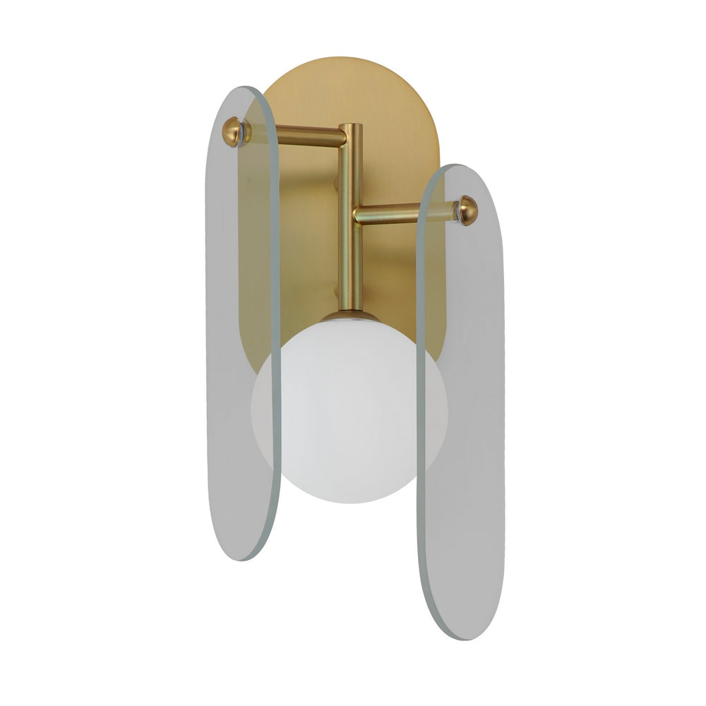 Studio M - LED Wall Sconce - Megalith - Glass - Natural Aged Brass- Union Lighting Luminaires Decor